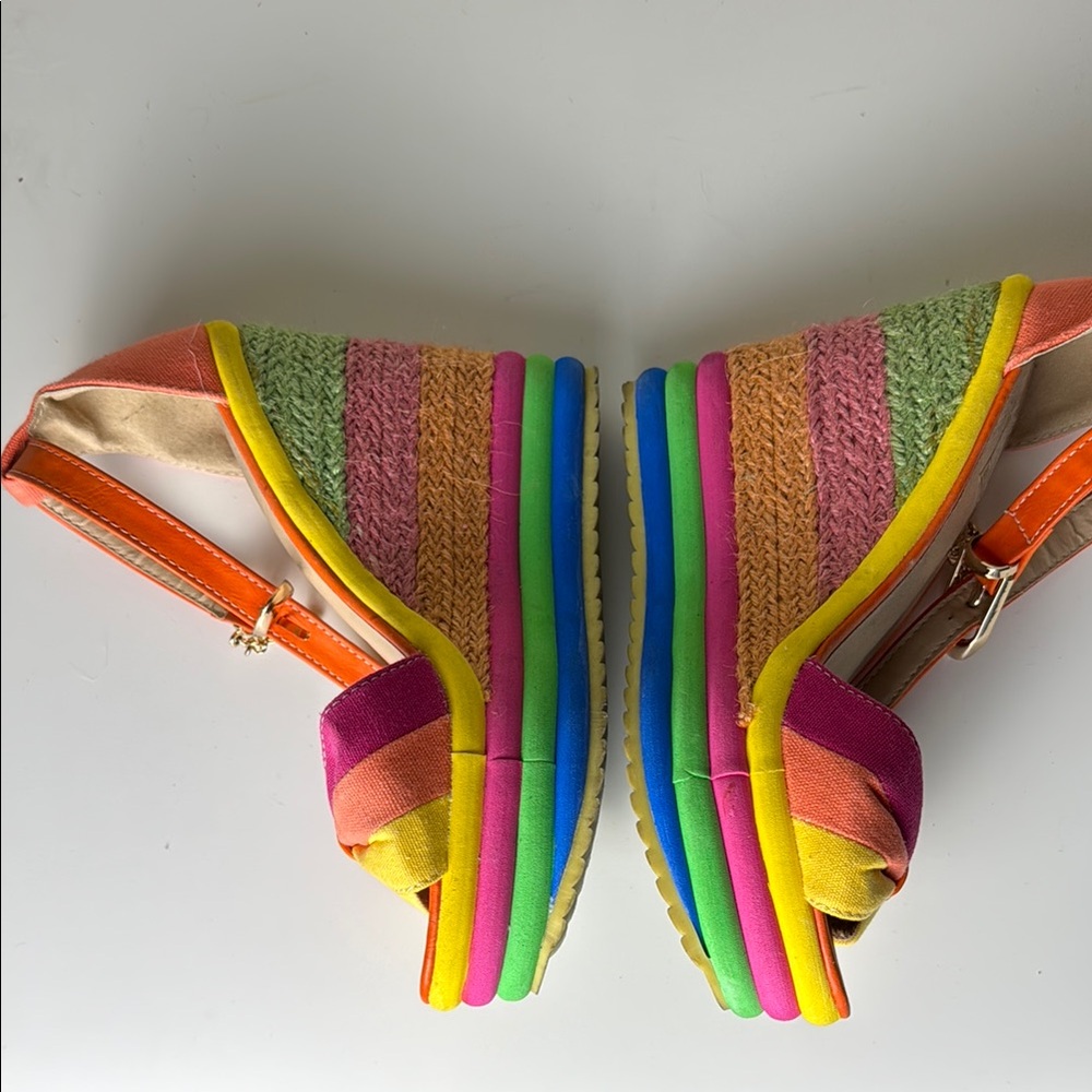 Colorful Wedge Sandals - Picture 7 of 7